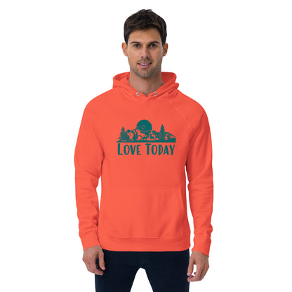 Get Out There Eco Raglan Hoodie