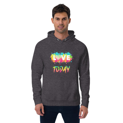 Rainbow Splash Eco Raglan Hoodie