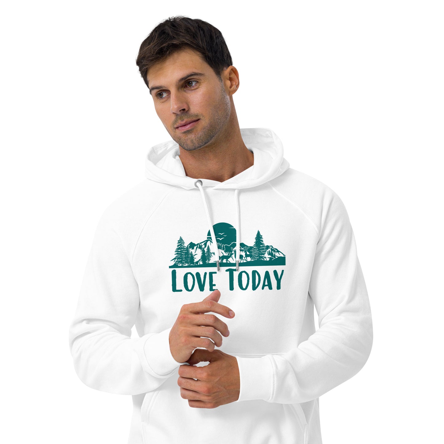 Get Out There Eco Raglan Hoodie