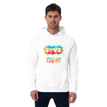 Rainbow Splash Eco Raglan Hoodie