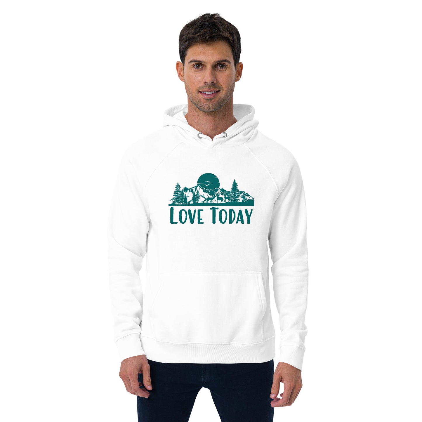 Get Out There Eco Raglan Hoodie