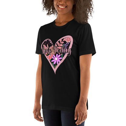 Floral Love Unisex Cotton T-shirt