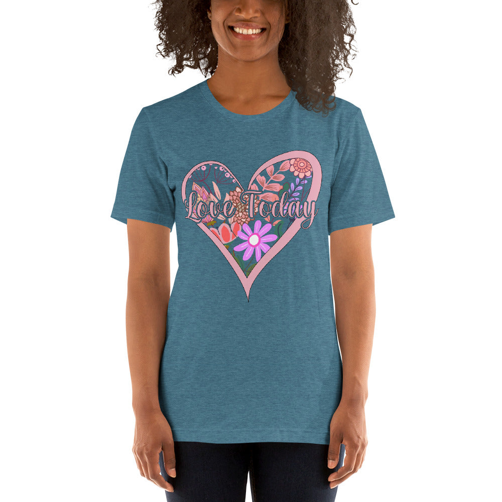 Floral Love Unisex Cotton T-shirt