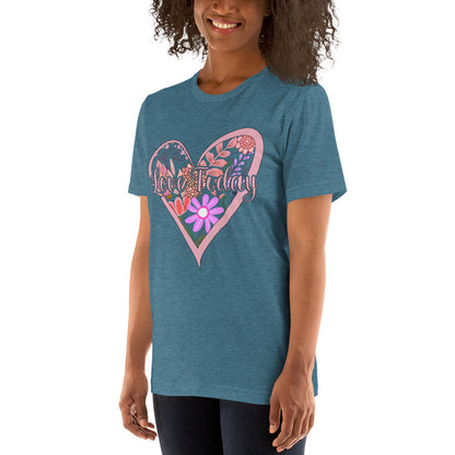 Floral Love Unisex Cotton T-shirt