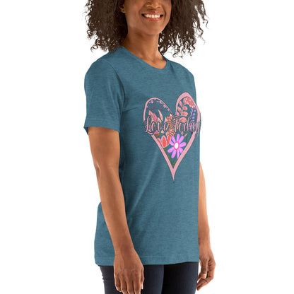 Floral Love Unisex Cotton T-shirt