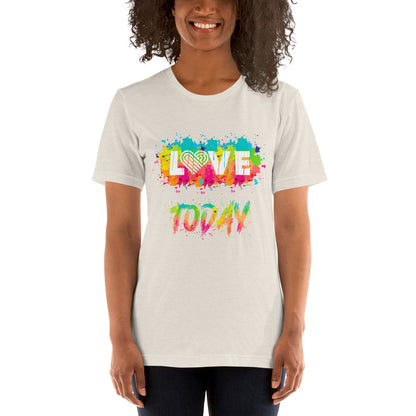 Rainbow Splash Unisex Cotton Tee