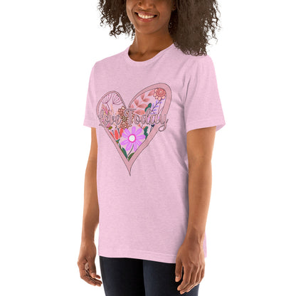 Floral Love Unisex Cotton T-shirt