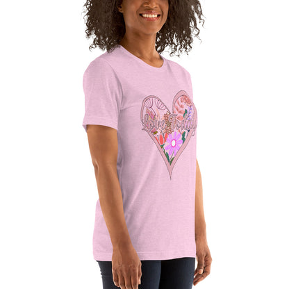 Floral Love Unisex Cotton T-shirt