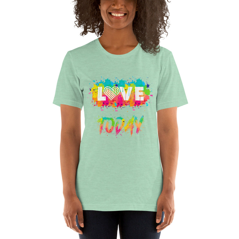 Rainbow Splash Unisex Cotton Tee