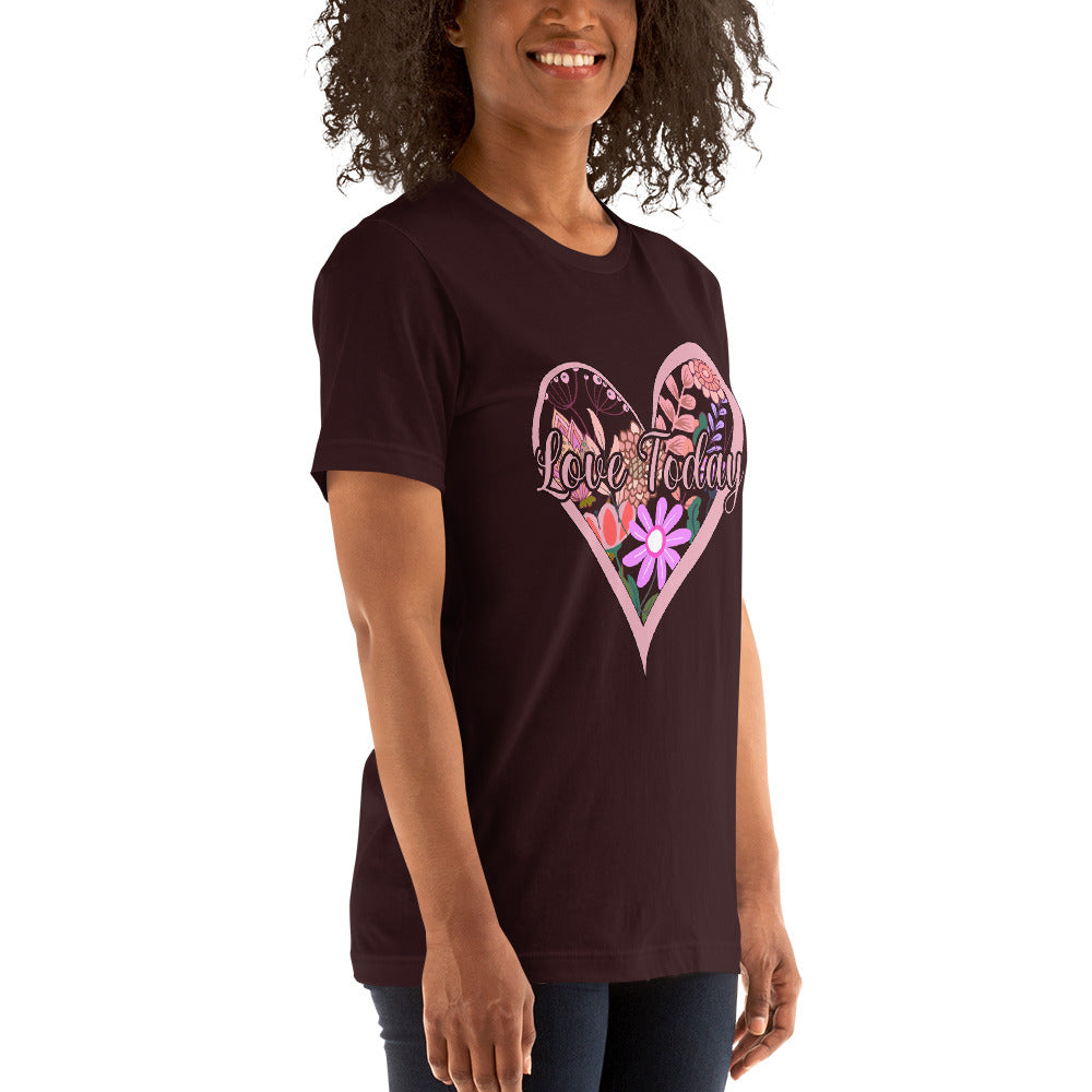 Floral Love Unisex Cotton T-shirt