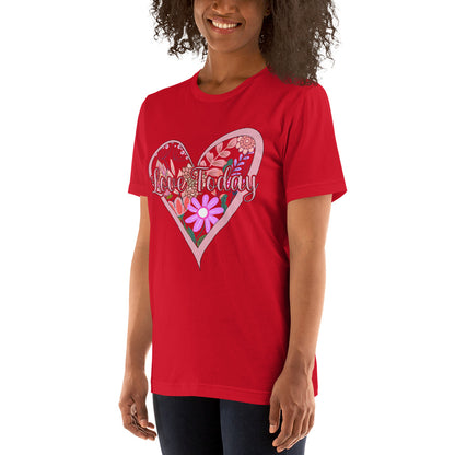 Floral Love Unisex Cotton T-shirt