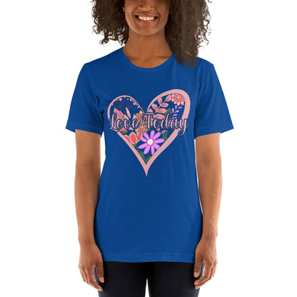 Floral Love Unisex Cotton T-shirt