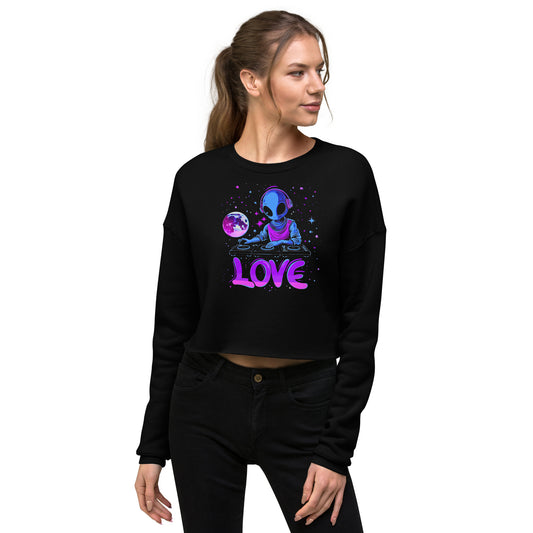 Cosmic Beats Crop Sweatshirt
