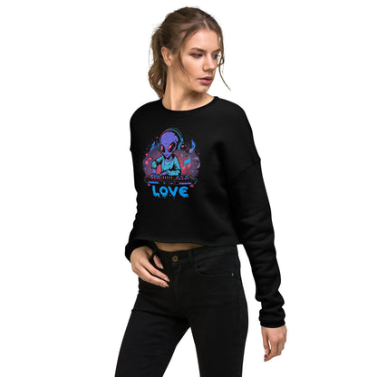 Galactic Groove Crop Sweatshirt