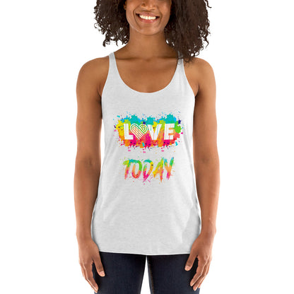 Rainbow Splash Racerback Tank