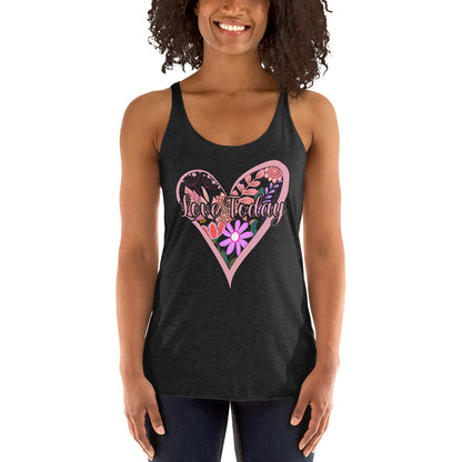 Floral Love Racerback Tank