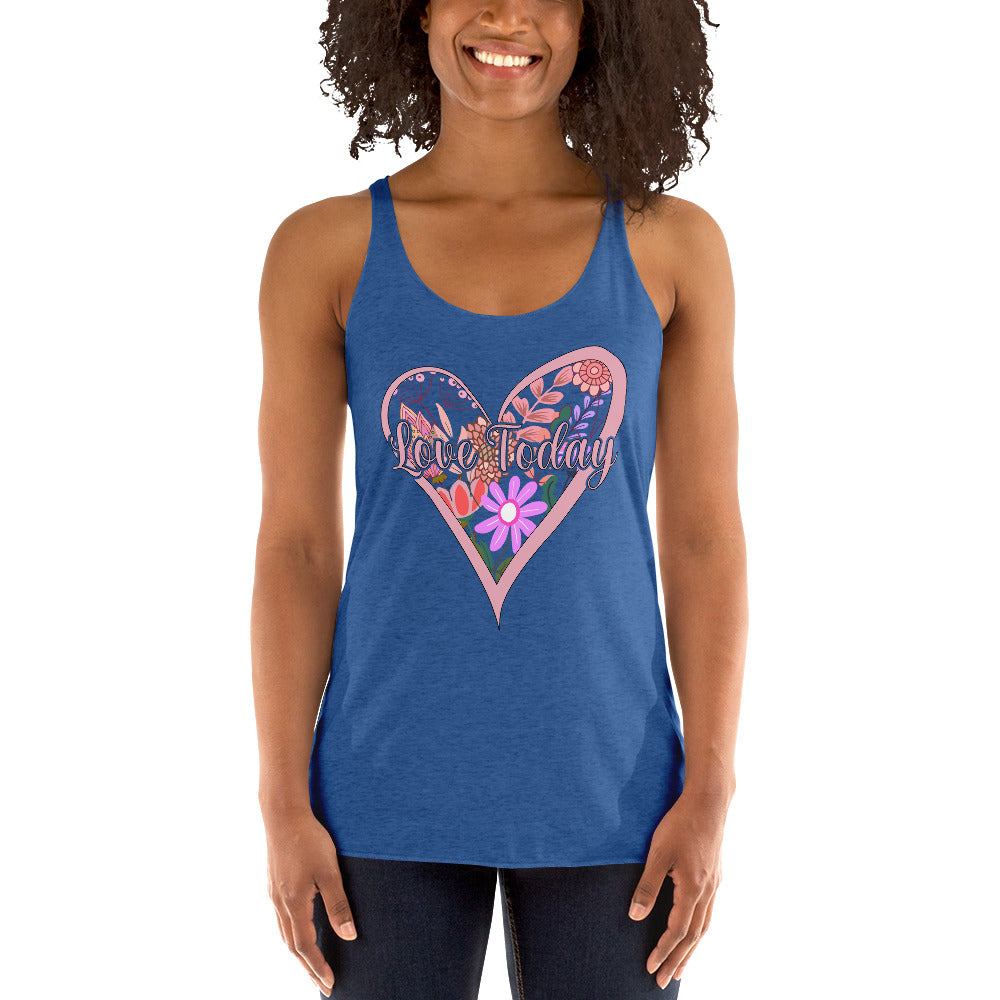 Floral Love Racerback Tank