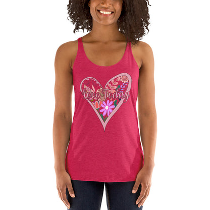 Floral Love Racerback Tank