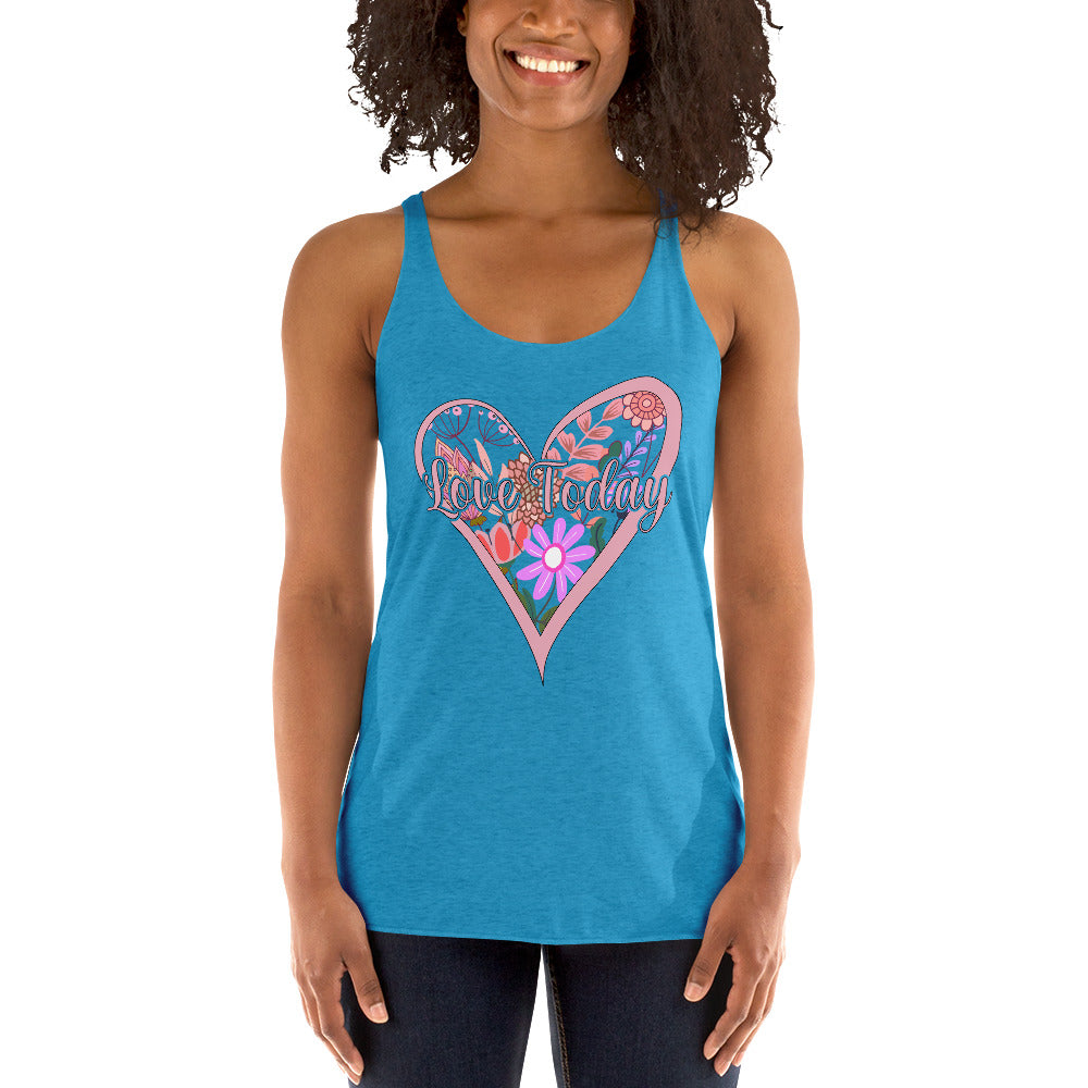 Floral Love Racerback Tank