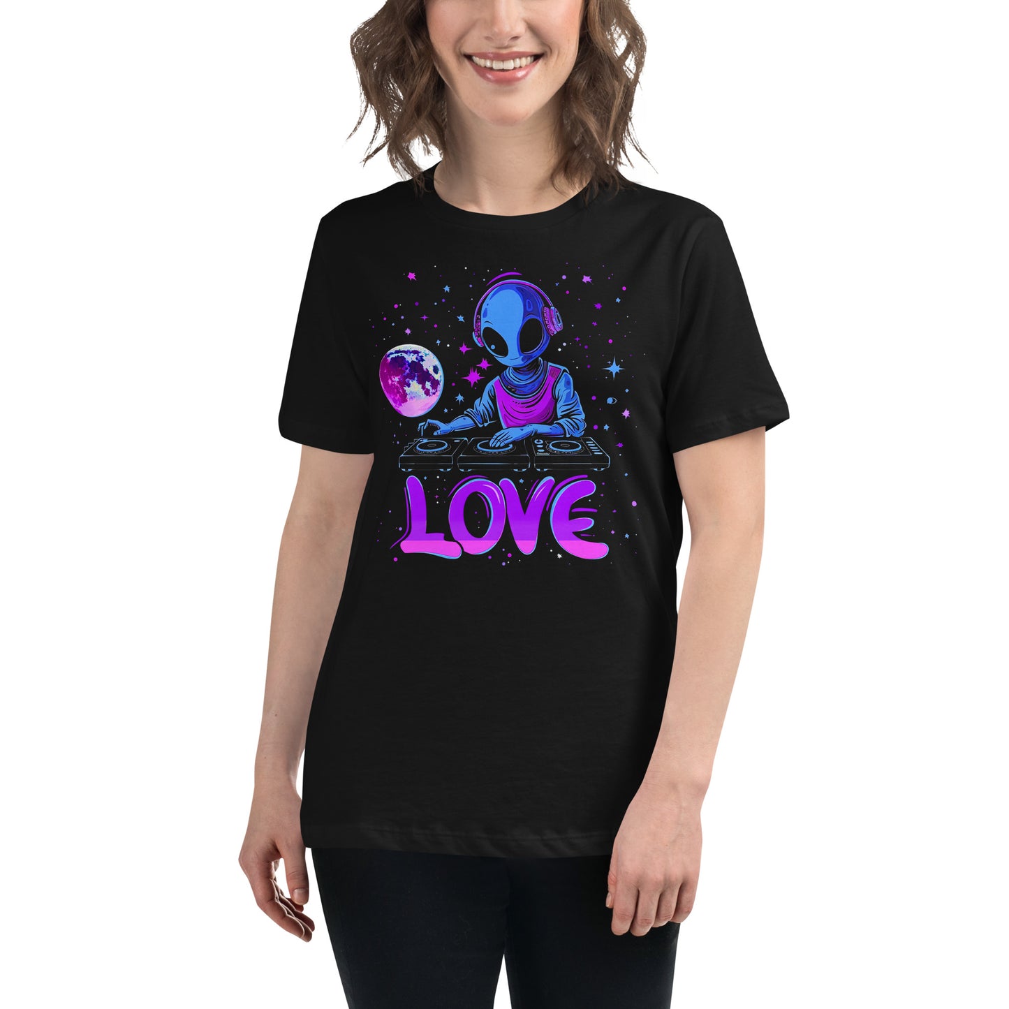 Cosmic Beats Women's Relaxed T-Shirt