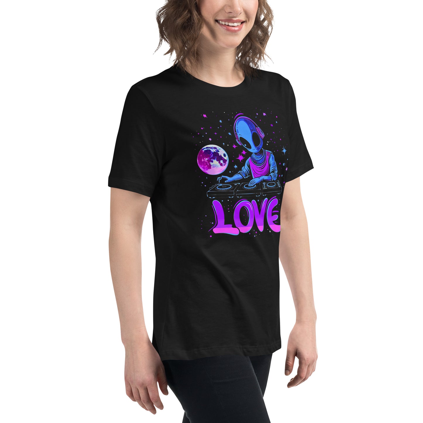 Cosmic Beats Women's Relaxed T-Shirt