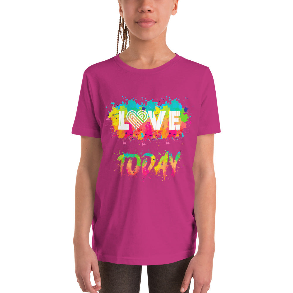 Rainbow Splash Youth Short Sleeve T-Shirt