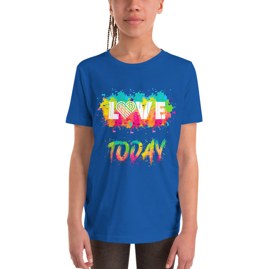 Rainbow Splash Youth Short Sleeve T-Shirt